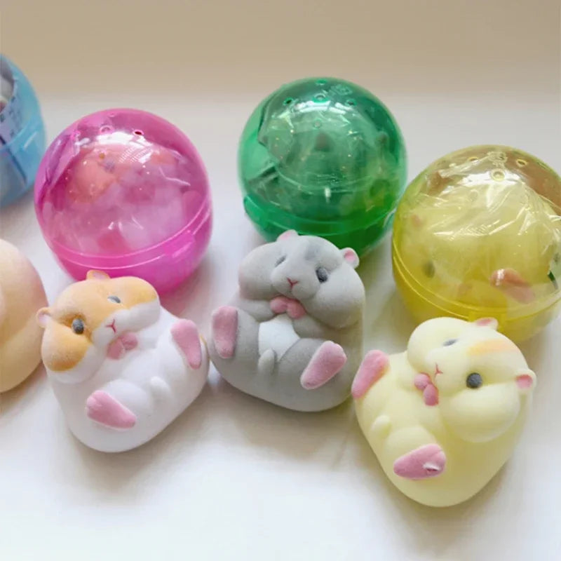 Soft Hamster Flocking Plush Dolls