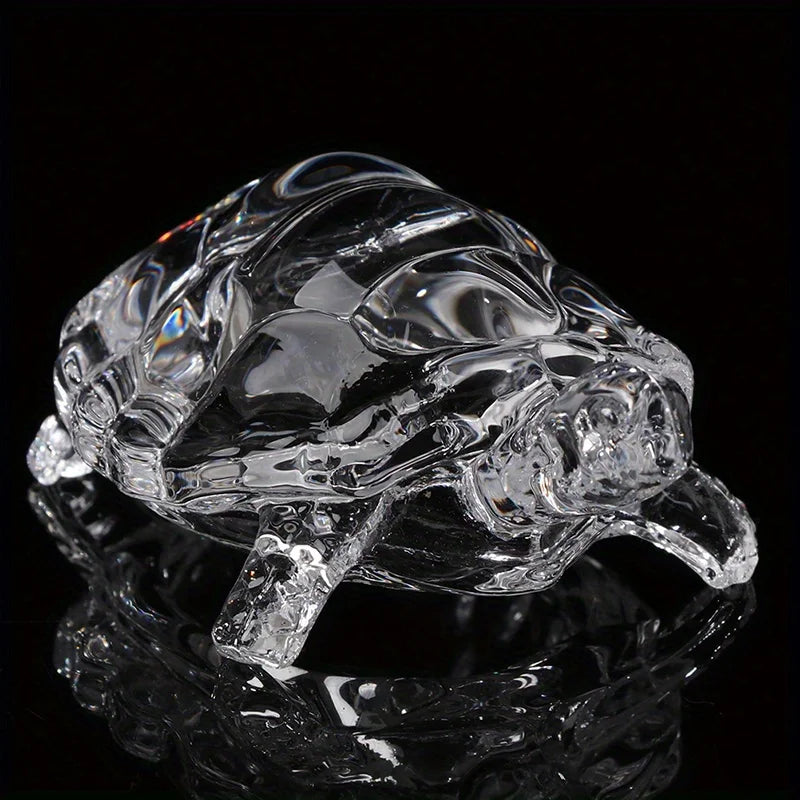 Crystal Turtle Figurine Miniature