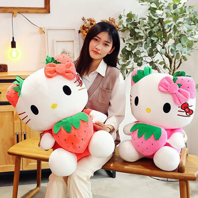 Hello Kitty Plush Stuffed Toy Strawberry