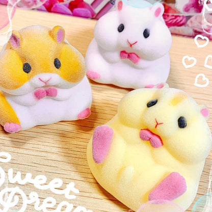 Soft Hamster Flocking Plush Dolls