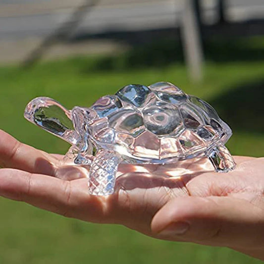 Crystal Turtle Figurine Miniature
