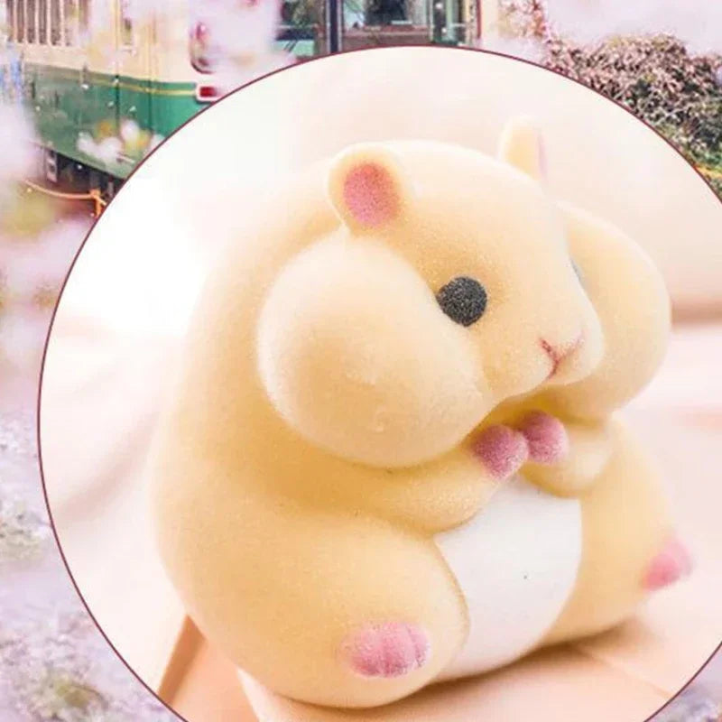 Soft Hamster Flocking Plush Dolls