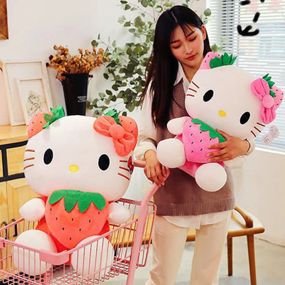 Hello Kitty Plush Stuffed Toy Strawberry
