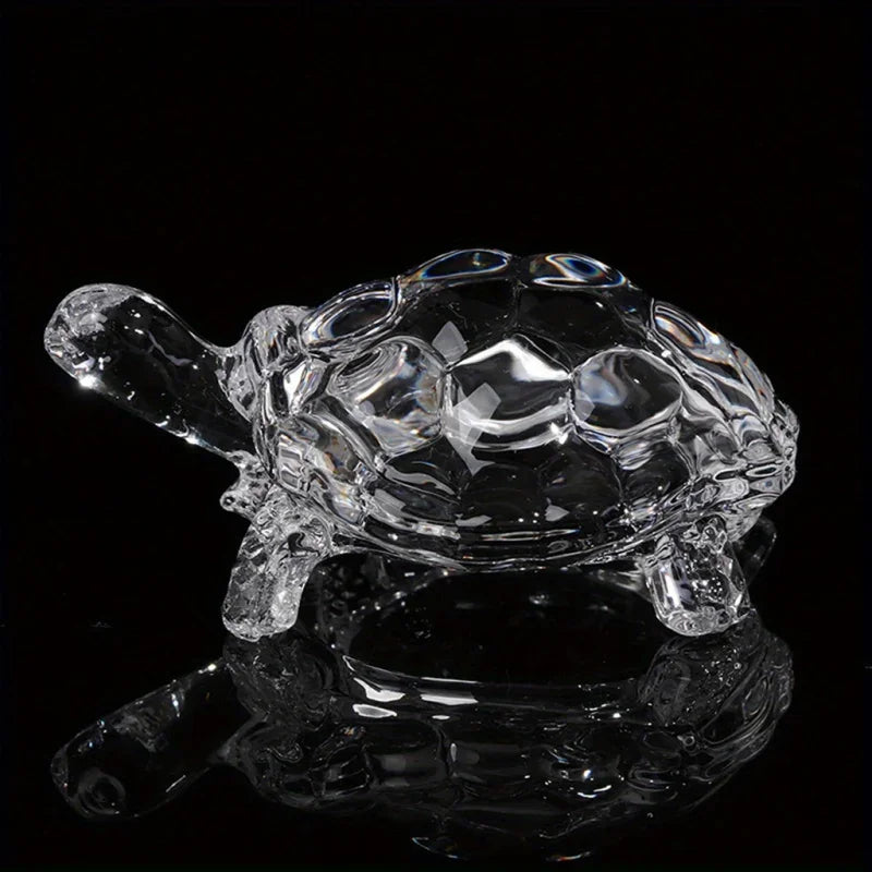 Crystal Turtle Figurine Miniature