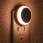 Plug-in LED Night Light: Dusk-to-Dawn Auto Sensor, Dimming.