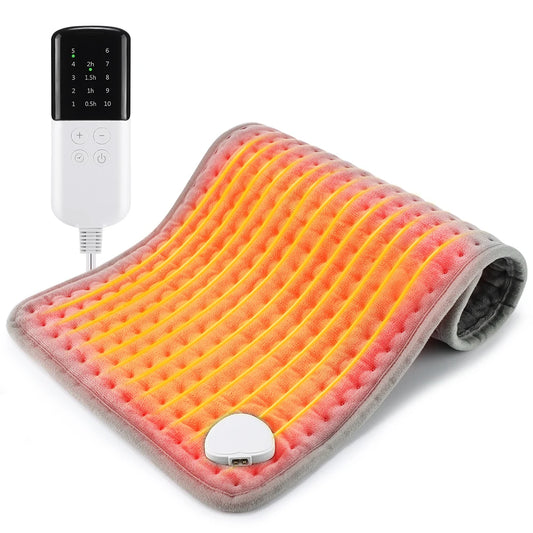 Electric heating pad (30x60cm) with 9-level fast heat.