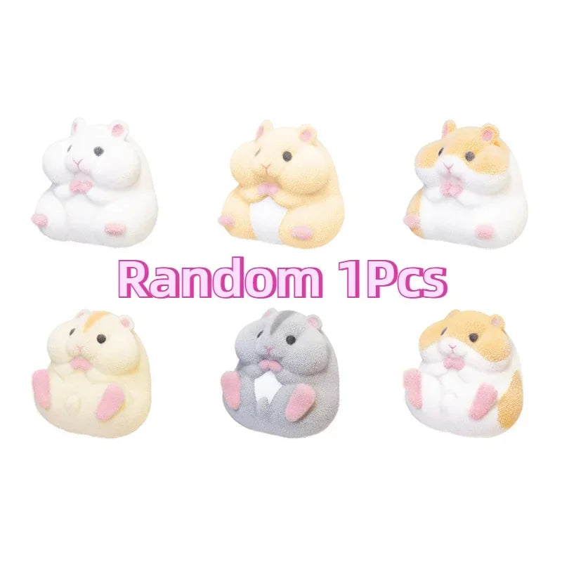Soft Hamster Flocking Plush Dolls