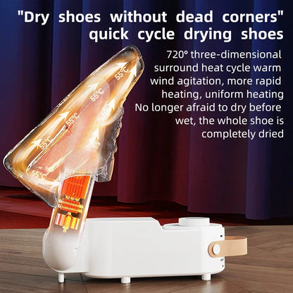 Smart Timer Shoe Dryer Quick Dry · Deo · Sterilize · Warm
