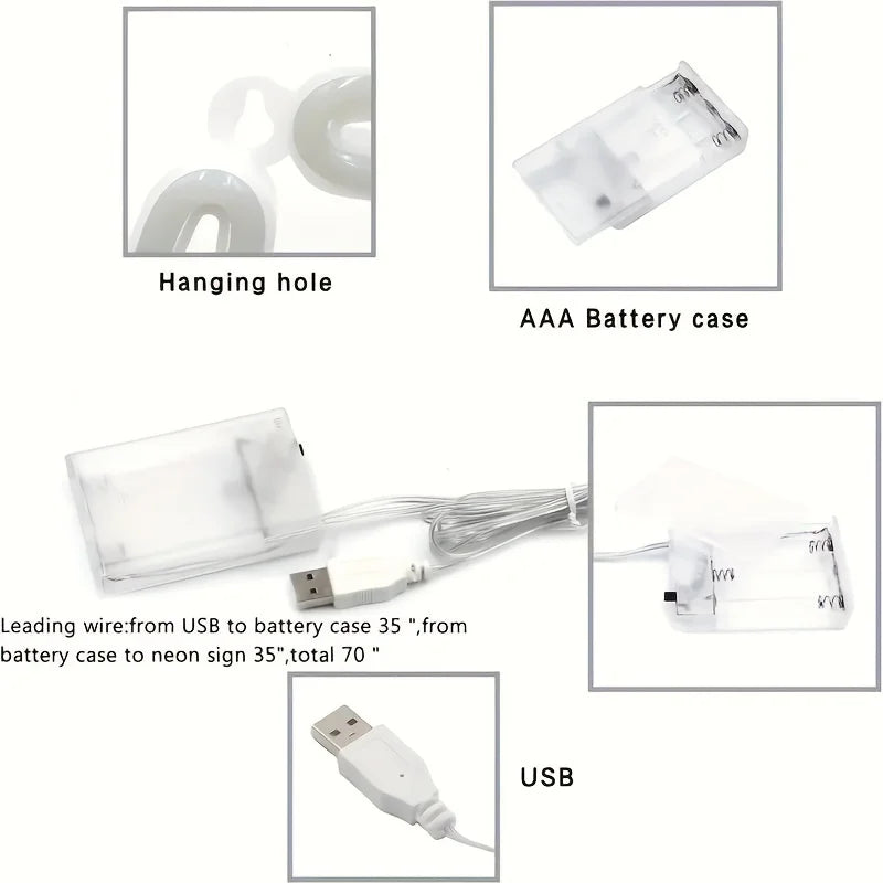 USB/Battery LED Neon Sign Bar · Bedroom · Party · Custom