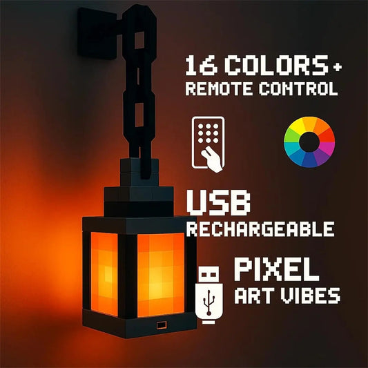 Pixel Lantern Night Light