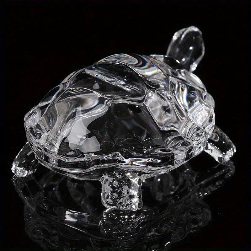 Crystal Turtle Figurine Miniature