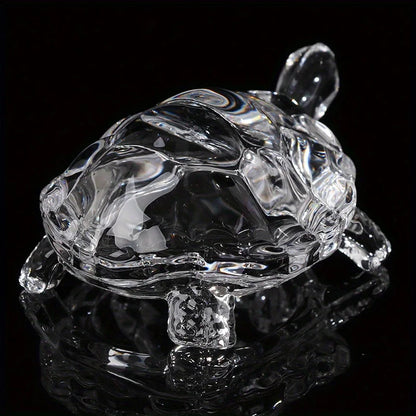 Crystal Turtle Figurine Miniature