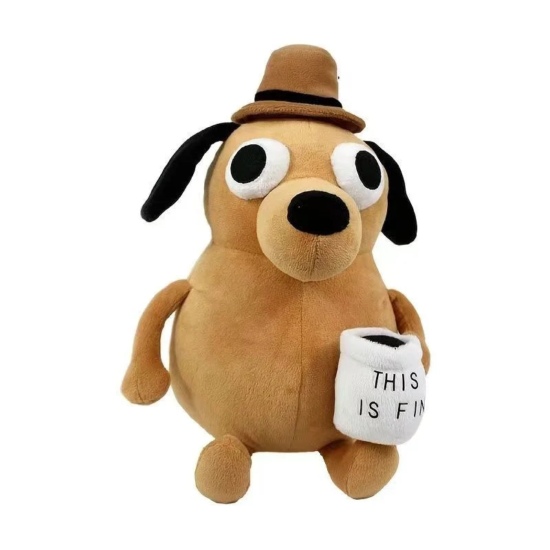 Animal Coffee Dog Plush Toy