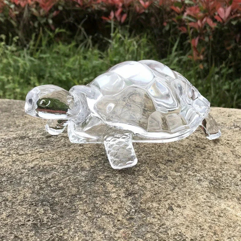 Crystal Turtle Figurine Miniature