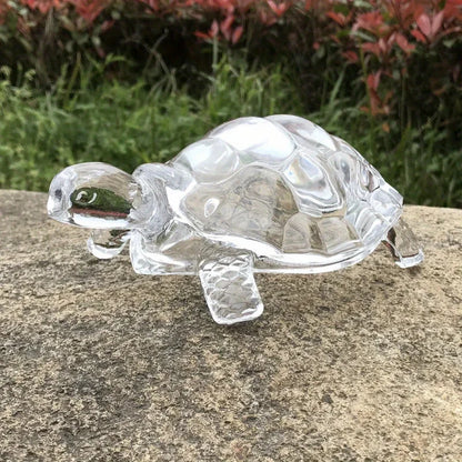 Crystal Turtle Figurine Miniature