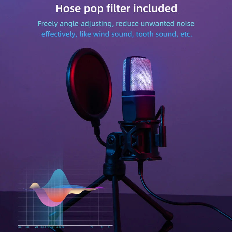RGB USB Condenser Microphone