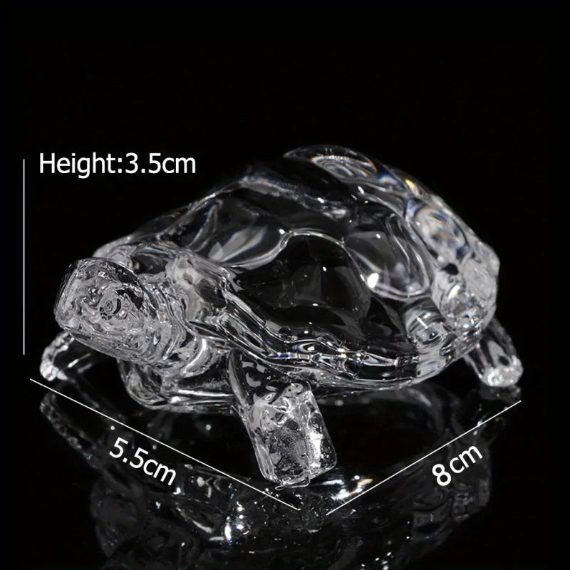 Crystal Turtle Figurine Miniature