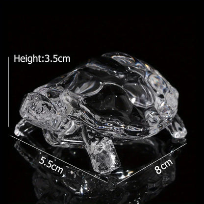 Crystal Turtle Figurine Miniature
