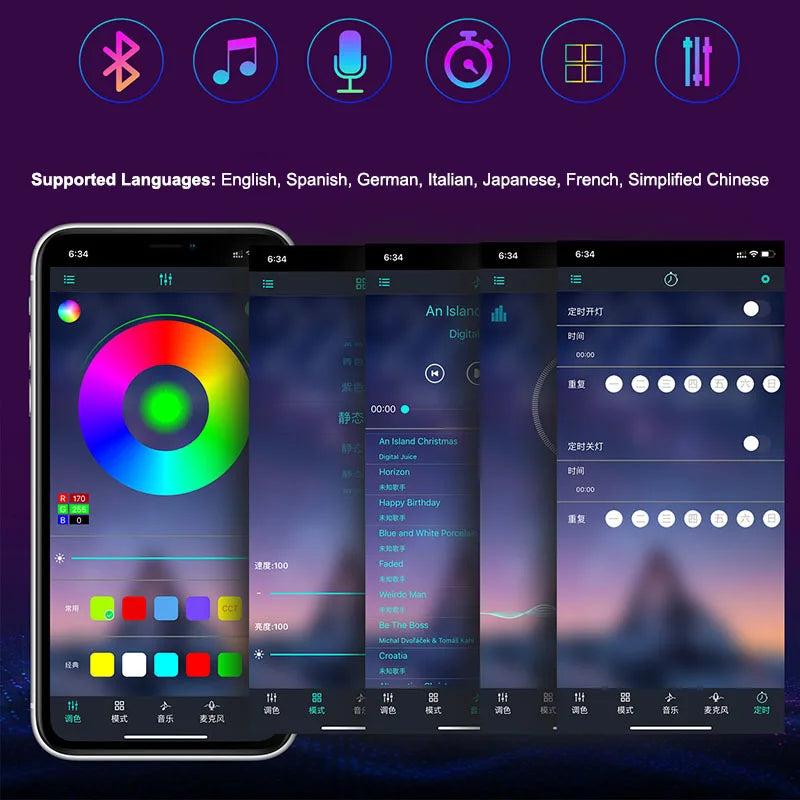 USB RGB LED Strip 1-5M