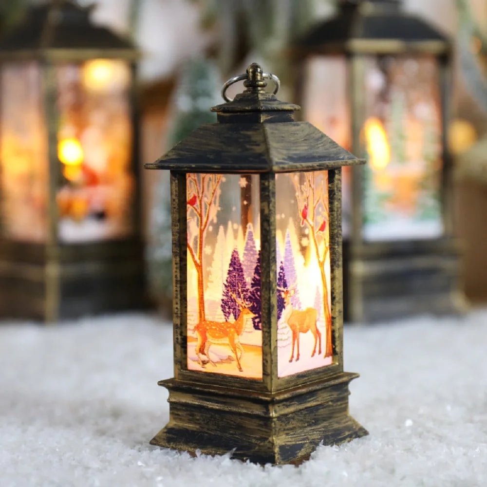 Christmas Wind Lamp Candle