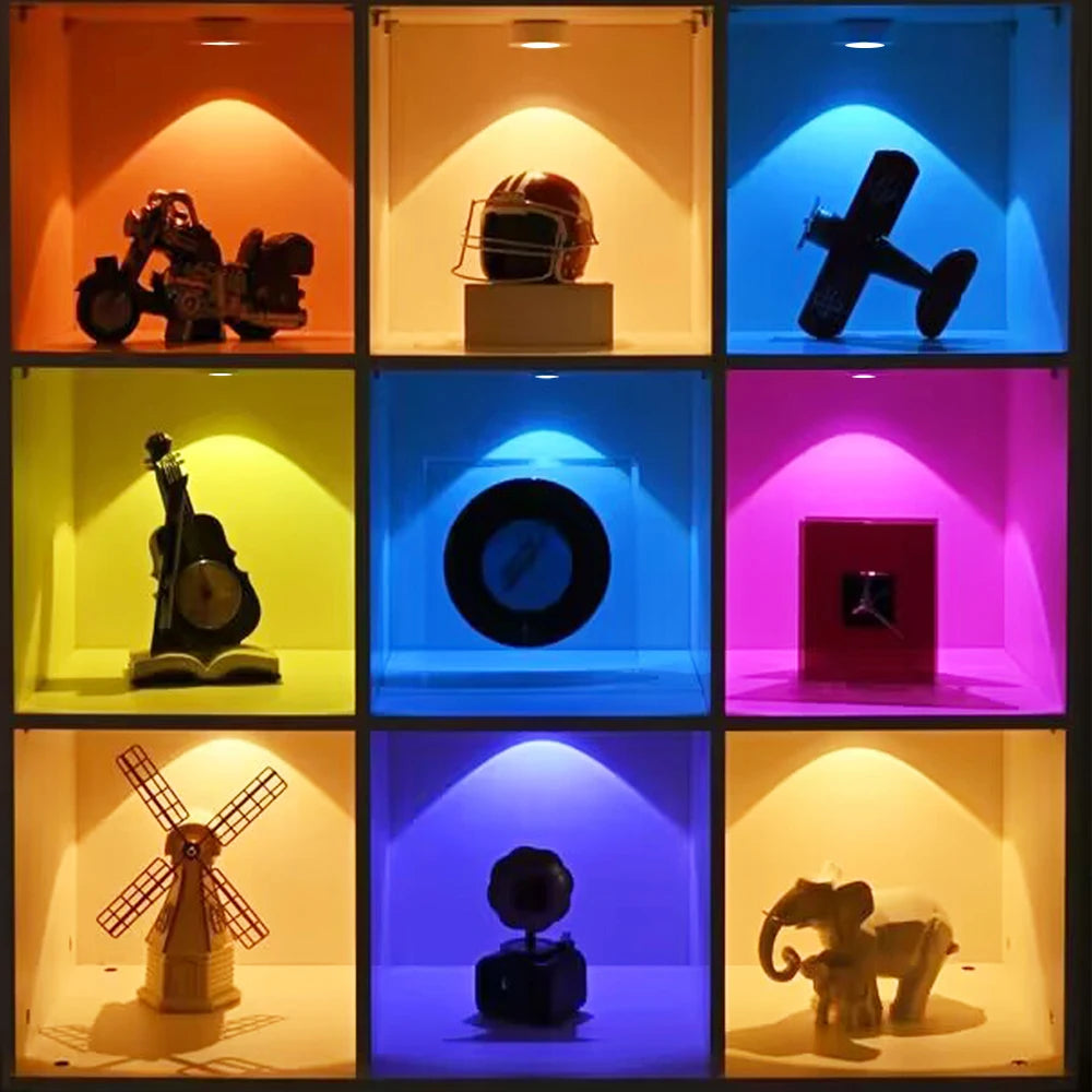 RGB 16-Color USB LED Light Dimmable · Remote