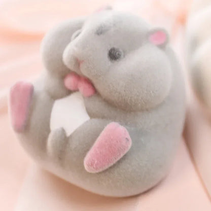 Soft Hamster Flocking Plush Dolls