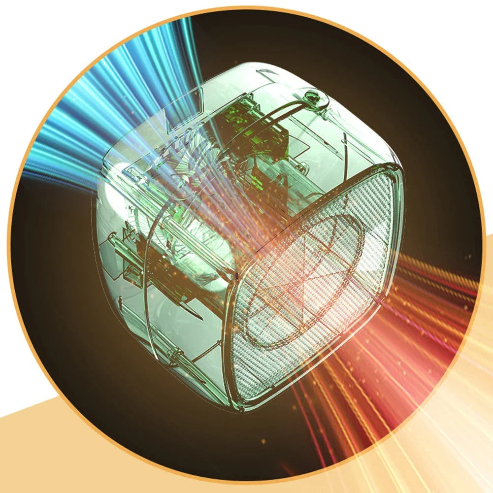 500W PTC Mini Desktop Heater Quiet · Fast Heat · Fan Office/Home Winter