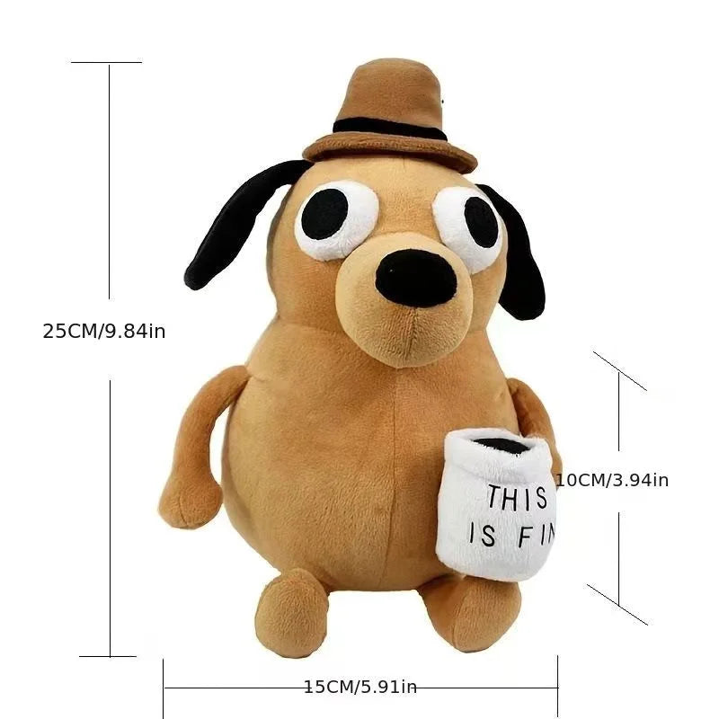 Animal Coffee Dog Plush Toy